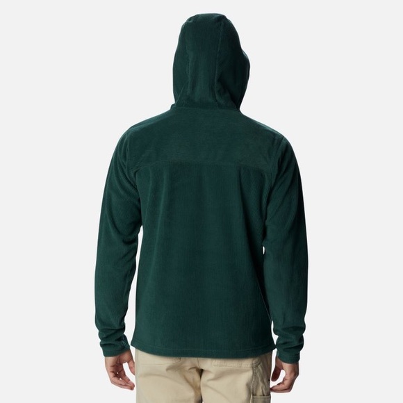 Columbia Men's Steens Mountain™ Half Snap Fleece Corduroy Spruce Green Hoodie L - Picture 5 of 10